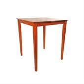 Boraam 42 Square Wood Top Pub Table in ES Light Cherry