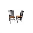 ADD TO YOUR SET: Boraam Shaker Wood Chair in Black and Oak (Set of Two)  