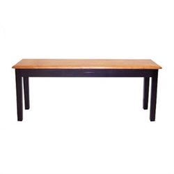 Boraam Shaker Wood Dining Bench in Black and Oak