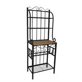 Boraam Praha 4 Shelf Baker's Rack in Black