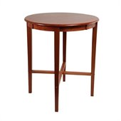 Boraam 42 Round Wood Top Pub Table in ES Light Cherry