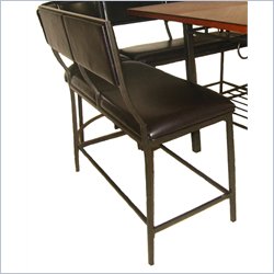 Boraam Carson Double Bench in Black (Set of 2)