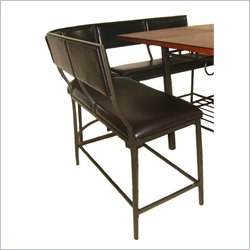 Boraam Carson Corner Bench in Black