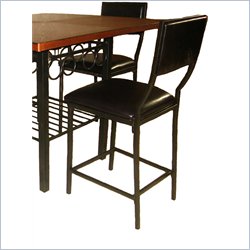 Boraam Carson Counter Stool in Black (Set of 2)