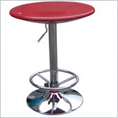 Boraam Luna Adjustable Pub Table in Red
