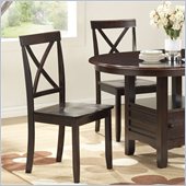 Boraam Madison Dining Chair in Cappuccino (Set of 2)