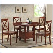 Boraam Madison 5 Piece Dining Set in Cherry