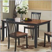 Boraam Bloomington Dining Table in Black/Cherry