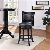Boraam 24 Bristol Swivel Stool in Black