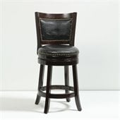 Boraam 24 Bristol Swivel Stool in Cappuccino