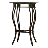 Boraam Beau Round Pub Table in Black/Gold