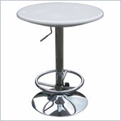Boraam Luna Adjustable Pub Table in White