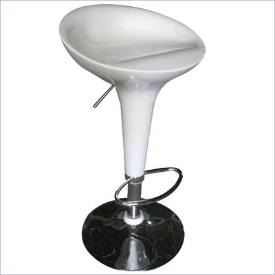 Boraam ABS Scoop Stool in White (Set of 2)
