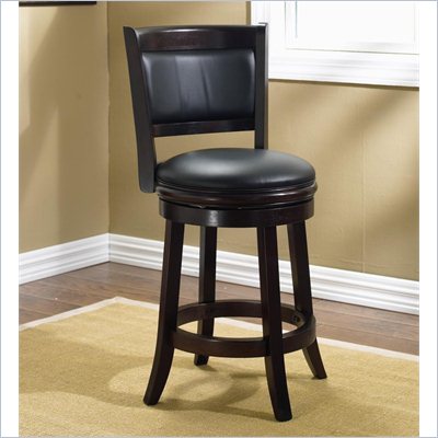 Boraam Augusta 24" Swivel Counter Stool in Cappuccino