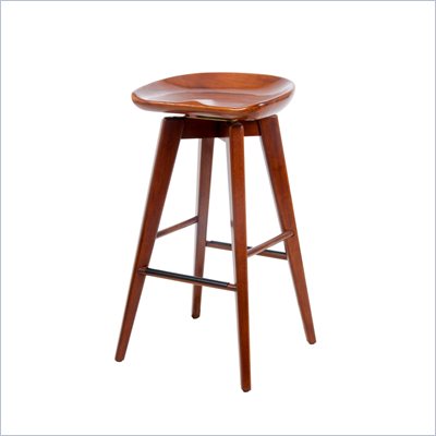 Boraam 29" Bali Swivel Stool in Walnut