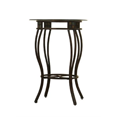 Boraam Beau Round Pub Table in Black/Gold