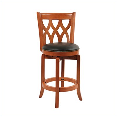 Boraam Cathedral 24" Counter Height Swivel Stool in Es Cherry