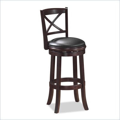 Boraam Georgia 24" Swivel Counter stool in LT. Dark Cherry