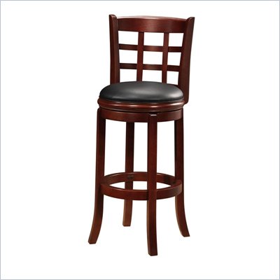 Boraam Kyoto 29" Swivel Bar Stool in LT.  Dark Cherry