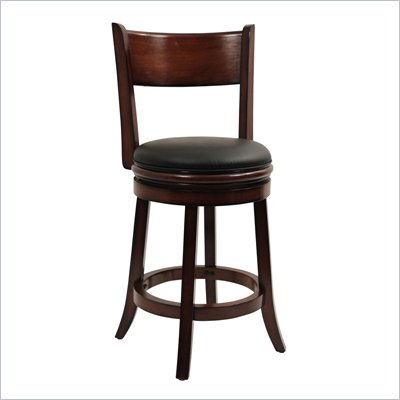 Boraam Palmetto 24" Swivel Counter Stool in Chestnut