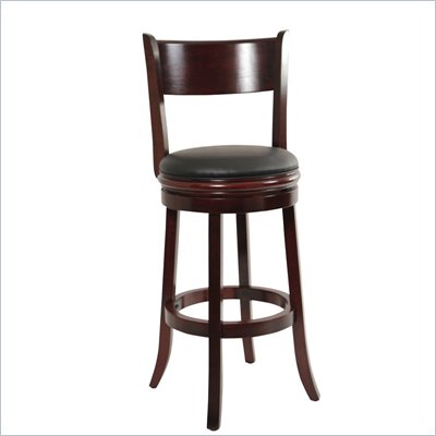 Boraam Palmetto 29" Swivel Bar Stool in English Tudor