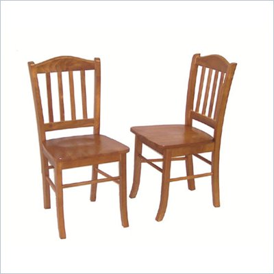 Boraam Shaker Wood Chair in Oak (Set of 2)