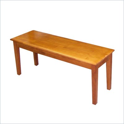 Dining Table  Bench on Boraam Shaker Wood Dining Bench In Oak   36136