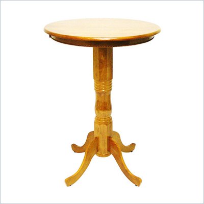 Boraam Spectator 42" Round Pub Table in Fruitwood