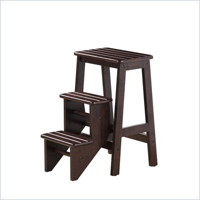 Boraam 24" Stationary Bar Step Stool in Cappuccino