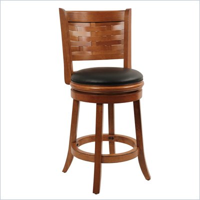 Boraam Sumatra 24" Swivel Counter Stool in Brush Oak