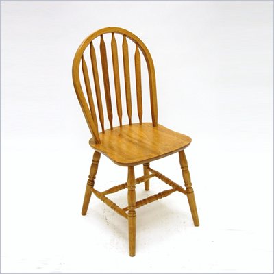 Boraam 36" Windsor Arrowback Chair in Oak (Set of 2)