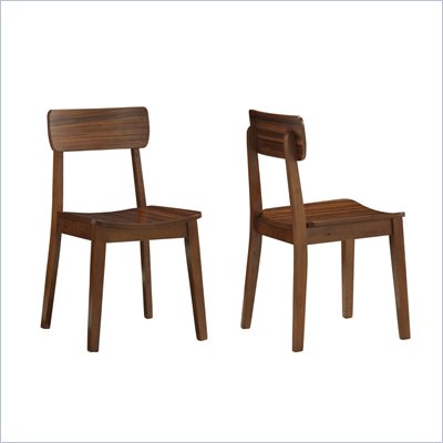 Boraam Hagen Chair in Rich Walnut (Set of 2)