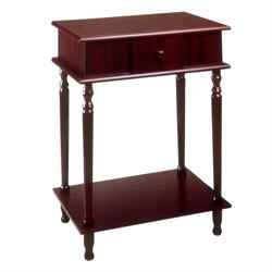 ... ORE International Crescent Wood Top 3 Tier Half Table in Cherry 343296 ... ORE International Crescent Wood Top 3 Tier Half Table in Cherry 343296