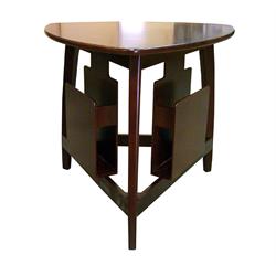 ... ORE International Triangular Wood Top Magazine Table in Cherry 343299 ... ORE International Triangular Wood Top Magazine Table in Cherry 343299