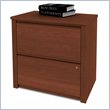 ADD TO YOUR SET: Bestar Prestige 2 Drawer Lateral Wood File Cabinet In Cognac Cherry