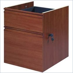 Bestar Prestige + Office Desk Hanging File Pedestal in Cognac Cherry by Bestar