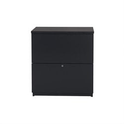Bestar 2 Drawer Lateral Wood File Cabinet in Charcoal by Bestar