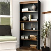Bestar Innova 5 Shelf Bookcase in Tuscany Brown