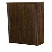Bestar Prestige + Two Door Cabinet in Chocolate