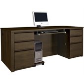 Bestar Prestige + Computer Desk in Chocolate