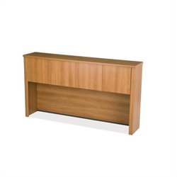 Bestar Embassy Credenza Hutch in Cappuccino Cherry