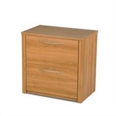 Bestar Embassy 2 Drawer Lateral Wood File Storage Cabinet in Cappuccino Cherry