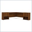 ADD TO YOUR SET: Bestar Elite Corner Hutch in Tuscany Brown