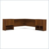 Bestar Elite Corner Hutch in Tuscany Brown