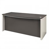 Bestar Connexion Executive Desk in Slate and Sandstone