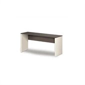 Bestar Connexion Wood Office Credenza in Slate and Sandstone