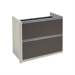 Bestar Connexion 2 Drawer Lateral File Storage Cabinet Oversized Pedestal in Slate and... by Bestar