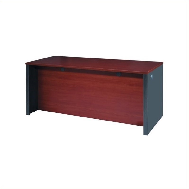 Bestar Prestige Plus Executive Desk, Bordeaux & Graphite 99400-39