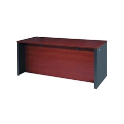 Bestar Prestige + Wood Computer Desk in Bordeaux