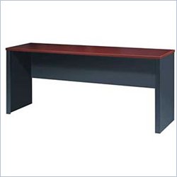 Bestar Prestige + 72 Credenza Desk in Bordeaux by Bestar